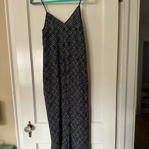 Black and White Spaghetti Strap Jumpsuit